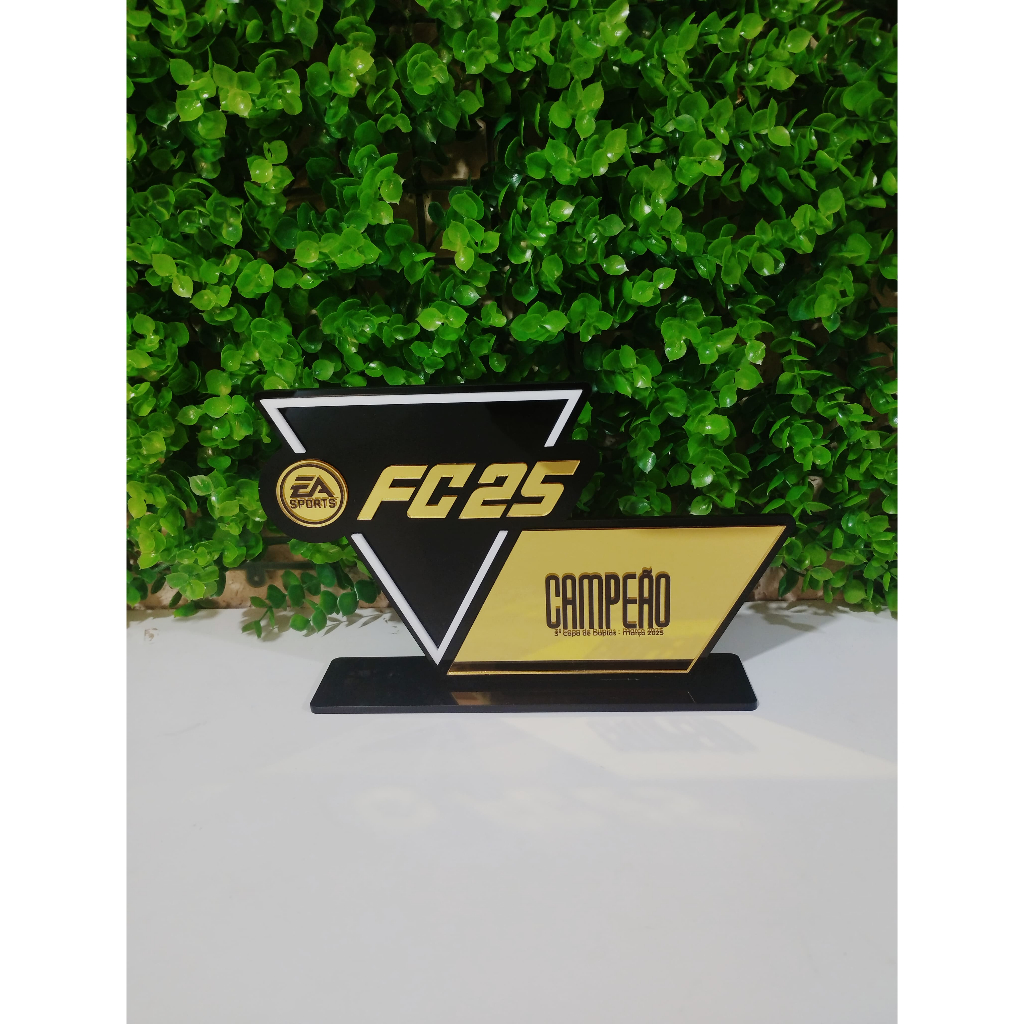 Troféu FC 24, FC25, PES em acrilico Cód. 057