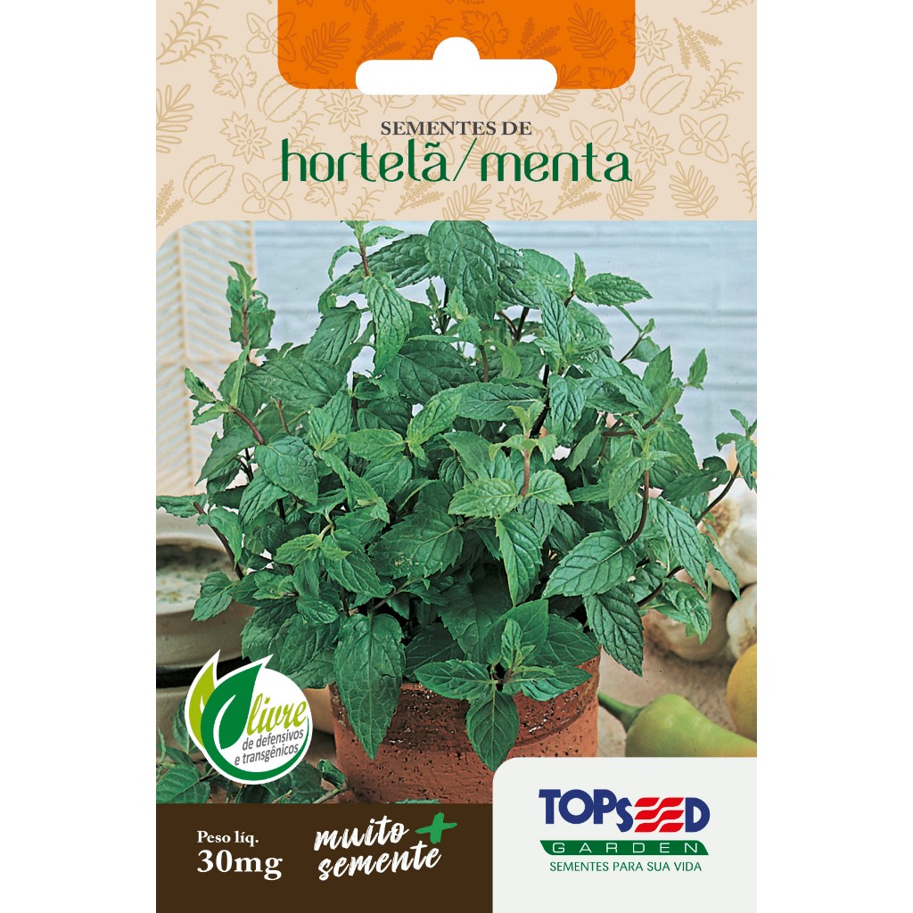 Sementes De Hortelã Menta Topseed medicinal comestível em Oferta na Shopee