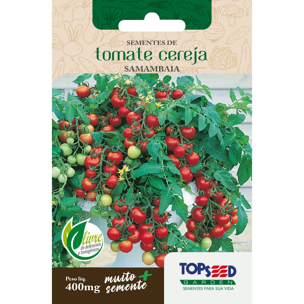 201 Sementes  TOMATE CEREJA SAMAMBAIA em Oferta na Shopee
