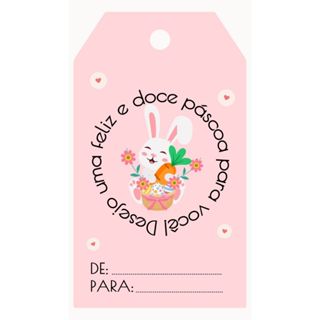 Tags Páscoa Feliz Pascoa - Coelho e Jesus em Oferta na Shopee