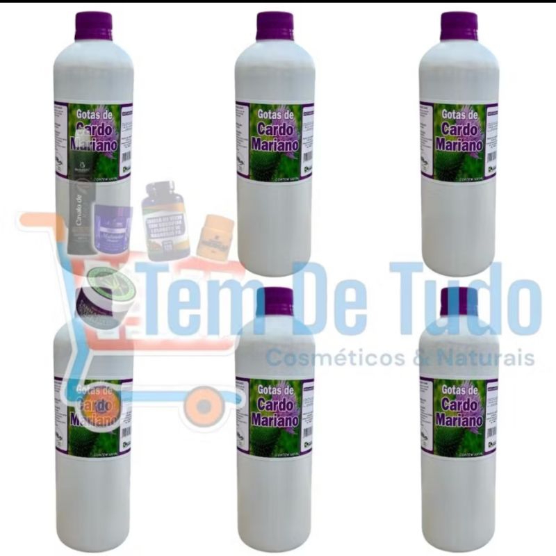 6x Cardo Mariano  - Garrafa - 500ml