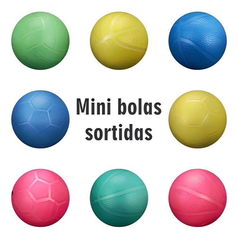 15 Mini Bolas De Vinil 10 Cm Pequena Futebol Lembrancinhas