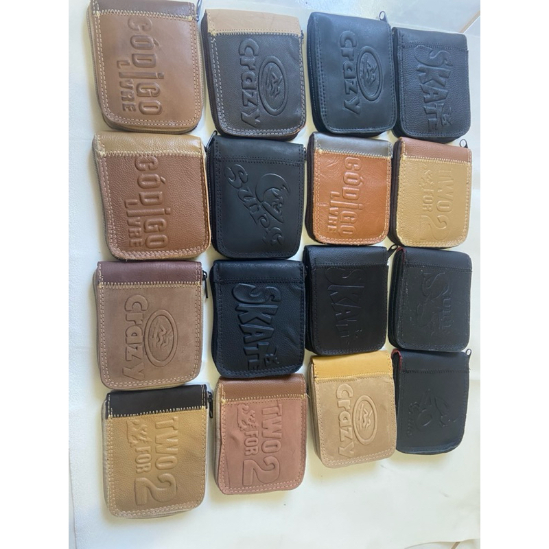 carteira masculina em couro kit com 16 peças barato para revenda em Oferta na Shopee