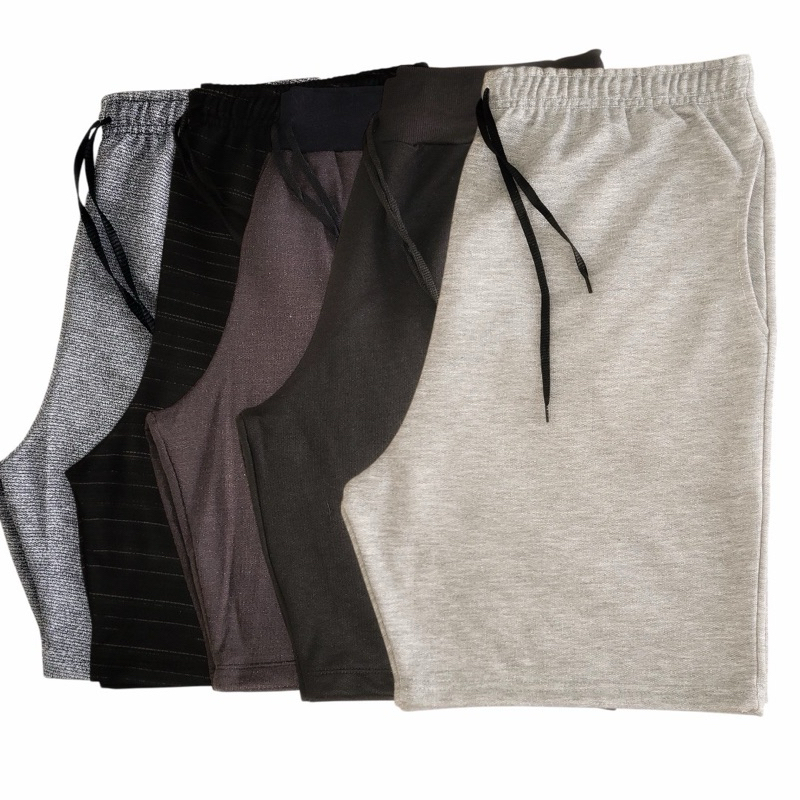 Kit 5 Bermuda Masculina de Moletom Plus Size - Conforto e Estilo Casual! em Oferta na Shopee