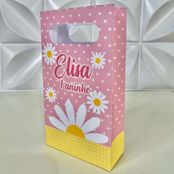 Sacolinhas Personalizadas para Lembrancinhas - Margarida - Sacolinha Surpresa