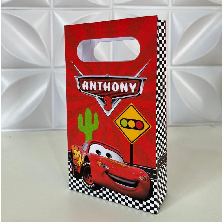 Sacolinhas Personalizadas para Lembrancinhas - Carros - McQueen - Carros Disney