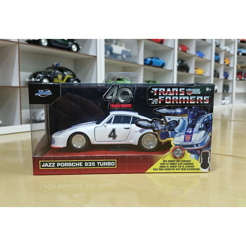 MINIATURA PORSCHE 935 TURBO JAZZ TRANSFORMERS ESCALA 1/32 FABRICANTE JADA TOYS