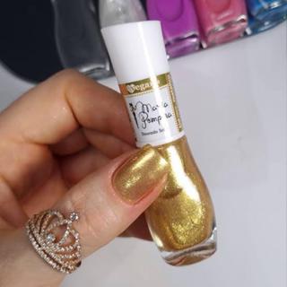 Esmalte Maria Pomposa Dourado Solar em Oferta na Shopee
