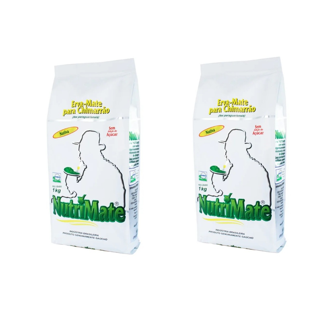 Kit 02 pcts Erva-Mate Nutrimate Nativa – 1kg
