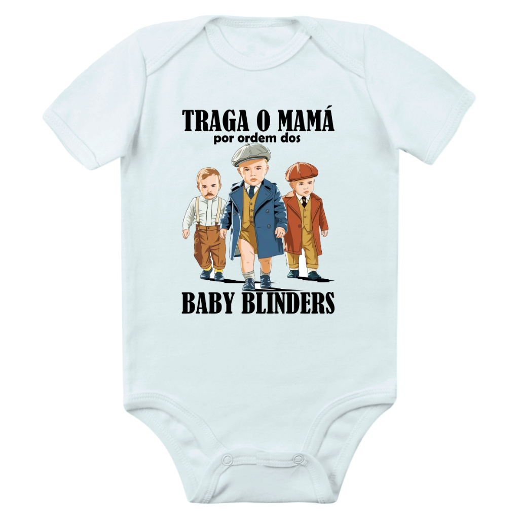 Body Peaky Blinders Traga o mamá por ordem dos Peaky Babys 100% Algodão em Oferta na Shopee