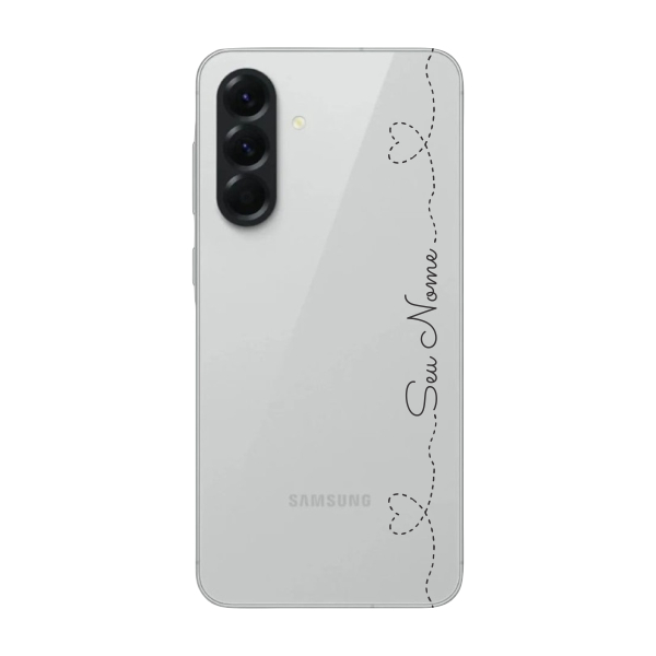 Capinha para Samsung A56 Anti Impacto Personalizada - Com Nome na lateral - Fundo transparente em Oferta na Shopee