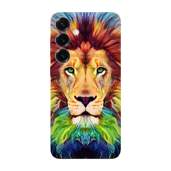 Capinha para Samsung S25 Anti Impacto Personalizada - Leão Aquarela
