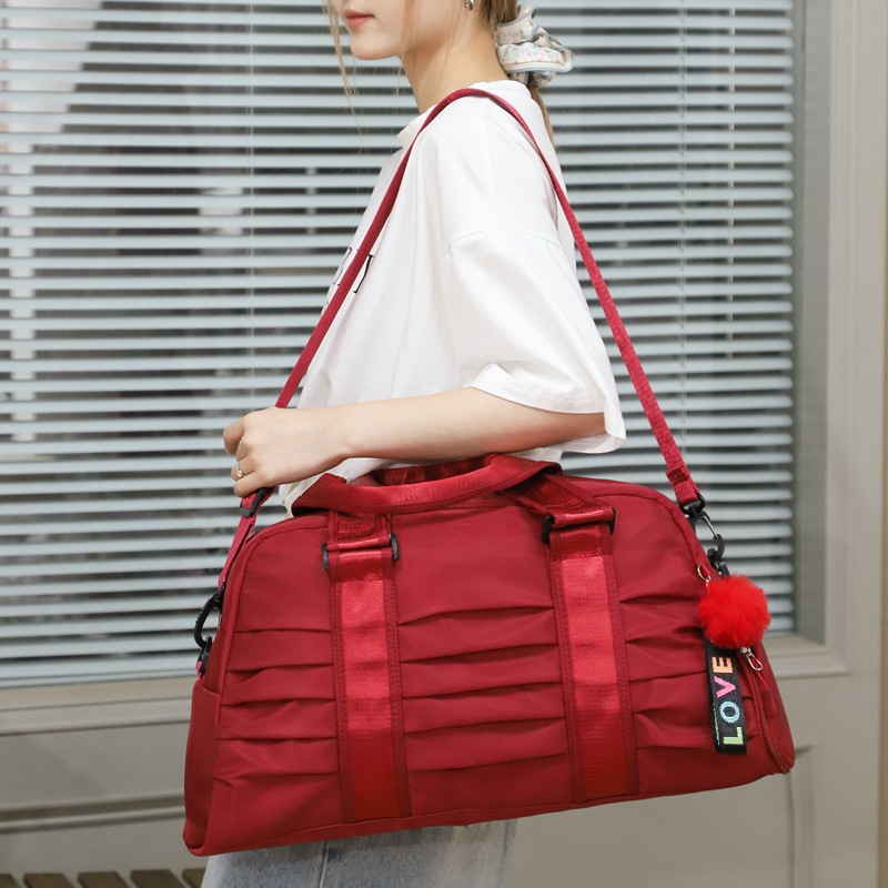 Bolsa de viagem impermeável tênis separado, bolsa de ombro de fitness esportiva