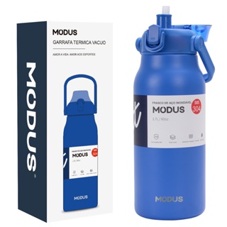 MODUS Garrafa Térmica Isolada a Vácuo De Aço Inoxidável 1700ML Grande Capacidade Com Canudo em Oferta na Shopee