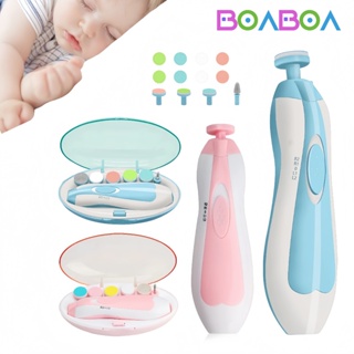 Cortador de unhas elétrico para bebês, crianças pequenas, crianças e adultos com caixa, rosa/azul em Oferta na Shopee