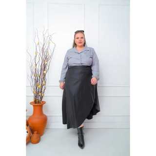 Saia plus envelope corino,saia casual elegante ,saia plus