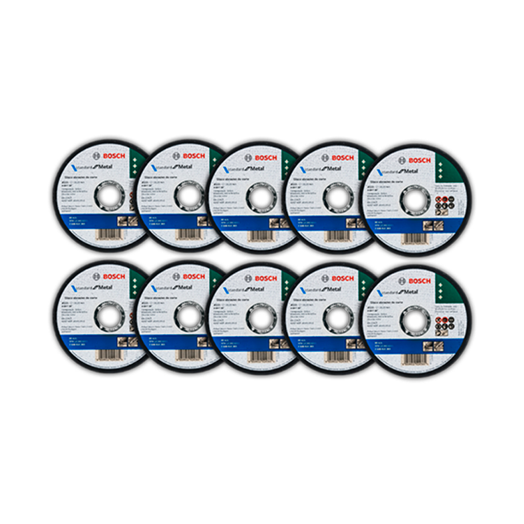 Disco de Corte Bosch Metalinox Abrasivo Standard Metal 115mm para Esmerilhadeira Serralheiros
