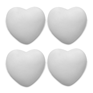Coração De Vinil Anti Stress E Fisioterapia Brancos Kit C/4 em Oferta na Shopee