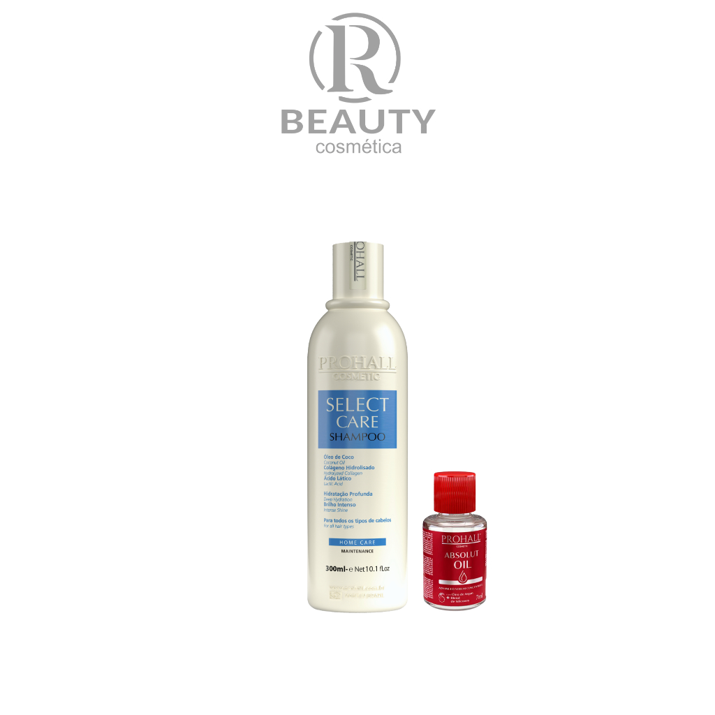 Select Care Shampoo Pós Química 300ml Prohall + Absolut Oil 7ML Brinde
