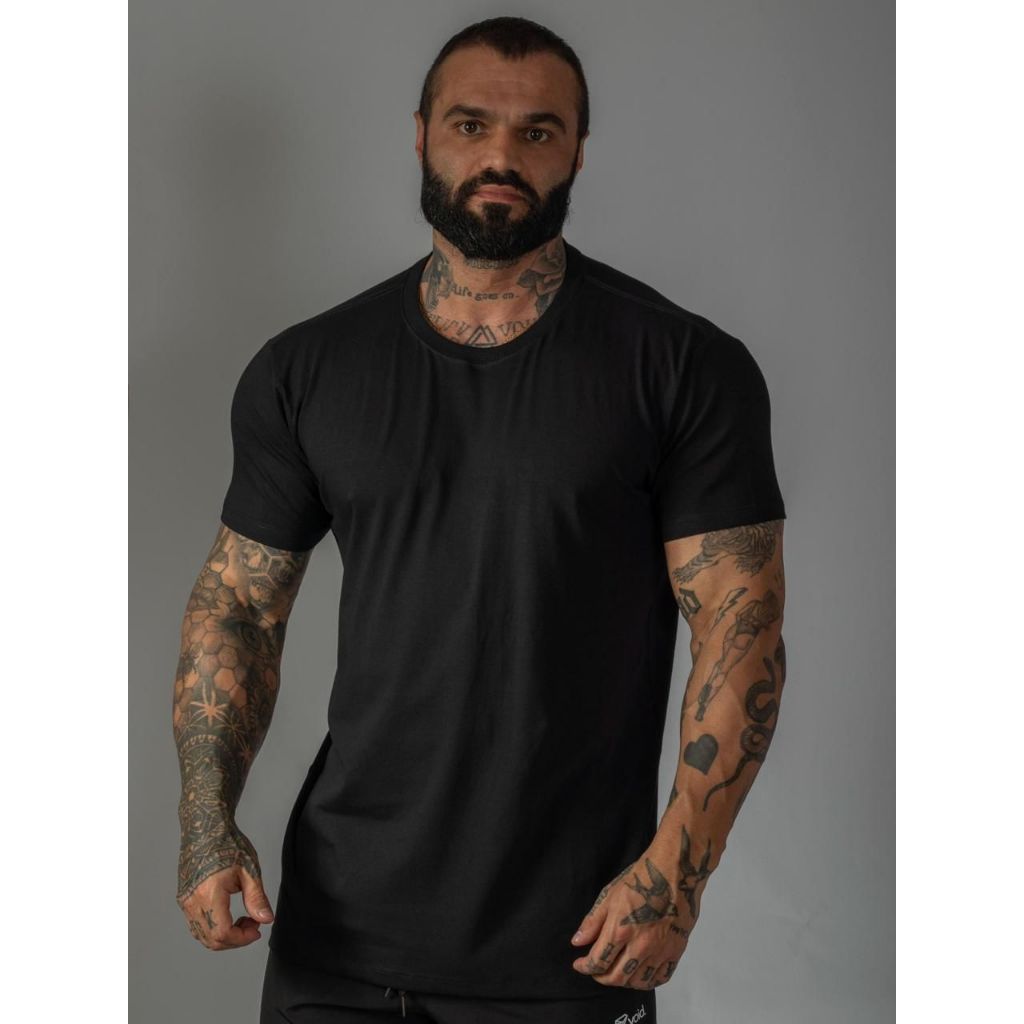 Camiseta tshist blusa slin fit Básica | Lisa | Cotton Pima | Ajustada | Minimalista | justa