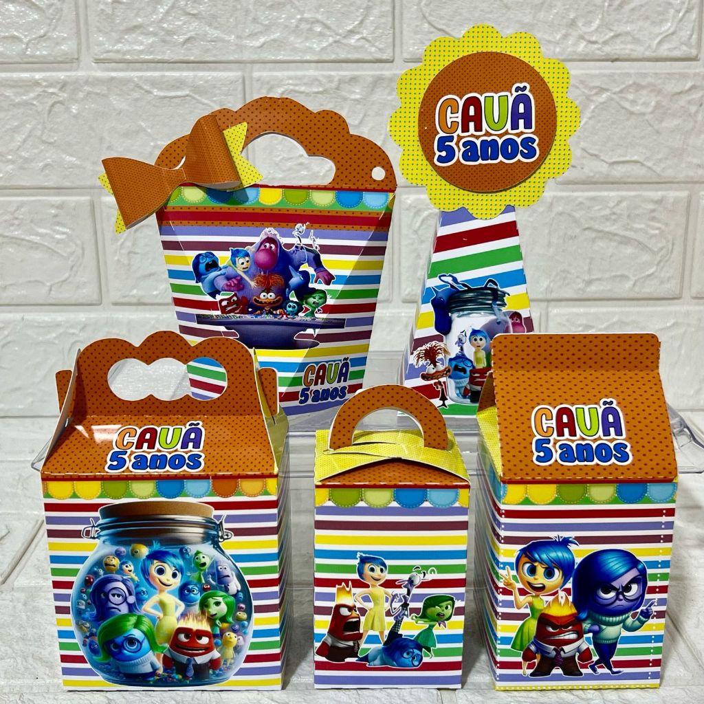 Kit Festa Caixinhas Personalizadas Divertidamente Aniversário-LEMBRANÇINHA