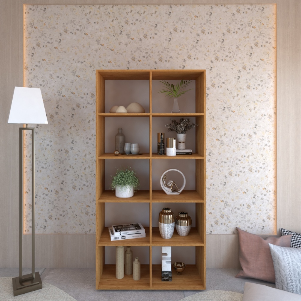 Estante 10 Nichos Livreiro Multiuso Belle Premium Armazenamento Sala Decoração