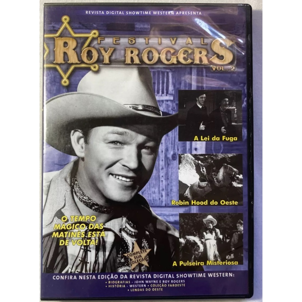 Dvd Roy Rogers vol.2 Uma Lenda Do Velho Oeste - 3 Filmes