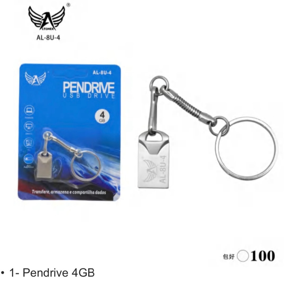 PEN DRIVE MINI CHAVEIRO 4GB/8GB/16GB/32GB/64GB ALTOMEX original