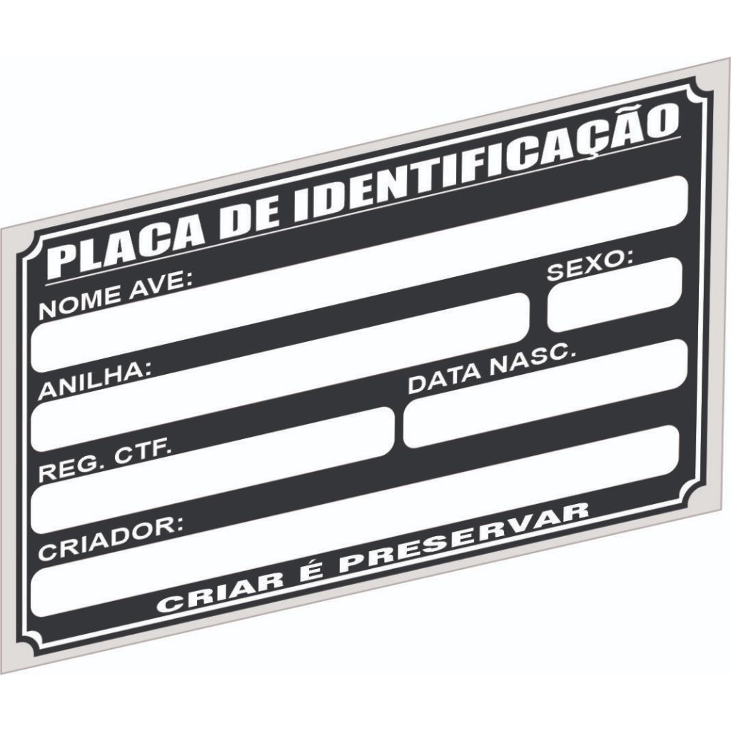 10 unidades de placa de identificação de pássaro sem foto em Oferta na Shopee