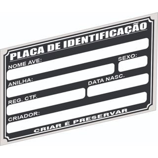 10 unidades de placa de identificação de pássaro sem foto em Oferta na Shopee