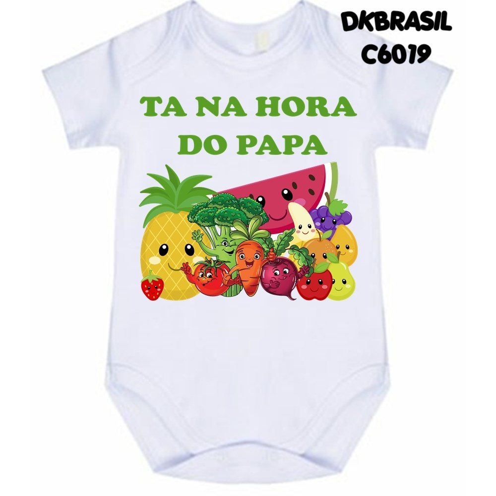 Body Introdução Alimentar Mix de Frutas e Legumes Ta na hora do papa