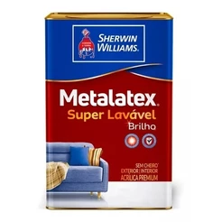 Tinta Acrilica Brilho Premium Metalatex Super Lavável 18L