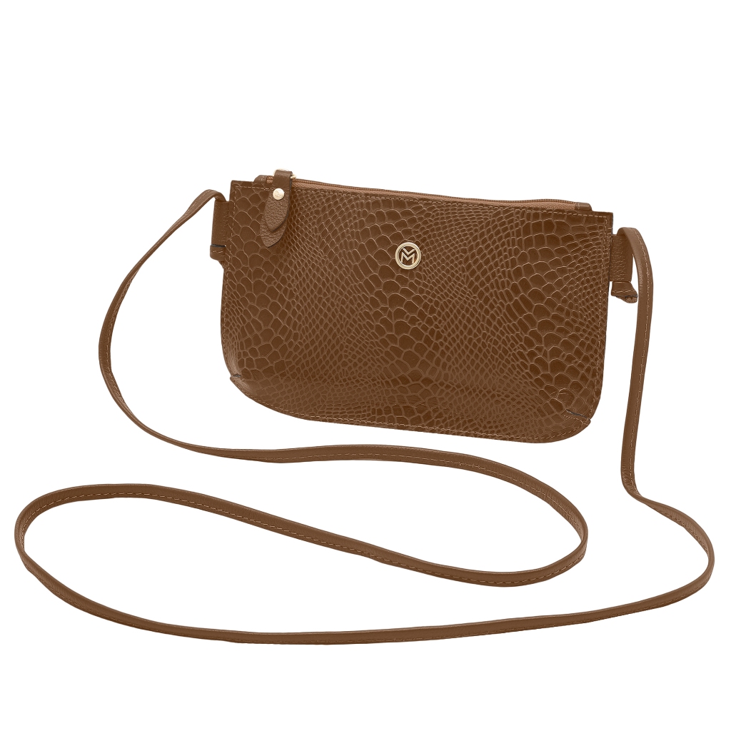 Bolsa Feminina Transversal de Couro Bovino Legítimo Mariart 201a