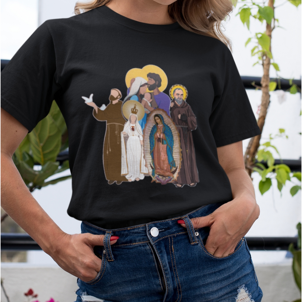 blusa catolica santos camiseta feminina t-shirt catolica t-shirt santo