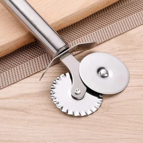 Carretilha Dupla De Massas Em Aço Inox / Profissional / Qualidade Superior