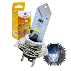 Lâmpada Farol Led Eco H4 Eco Moto Carro 6500k Stallion Cavalinho Titan 160