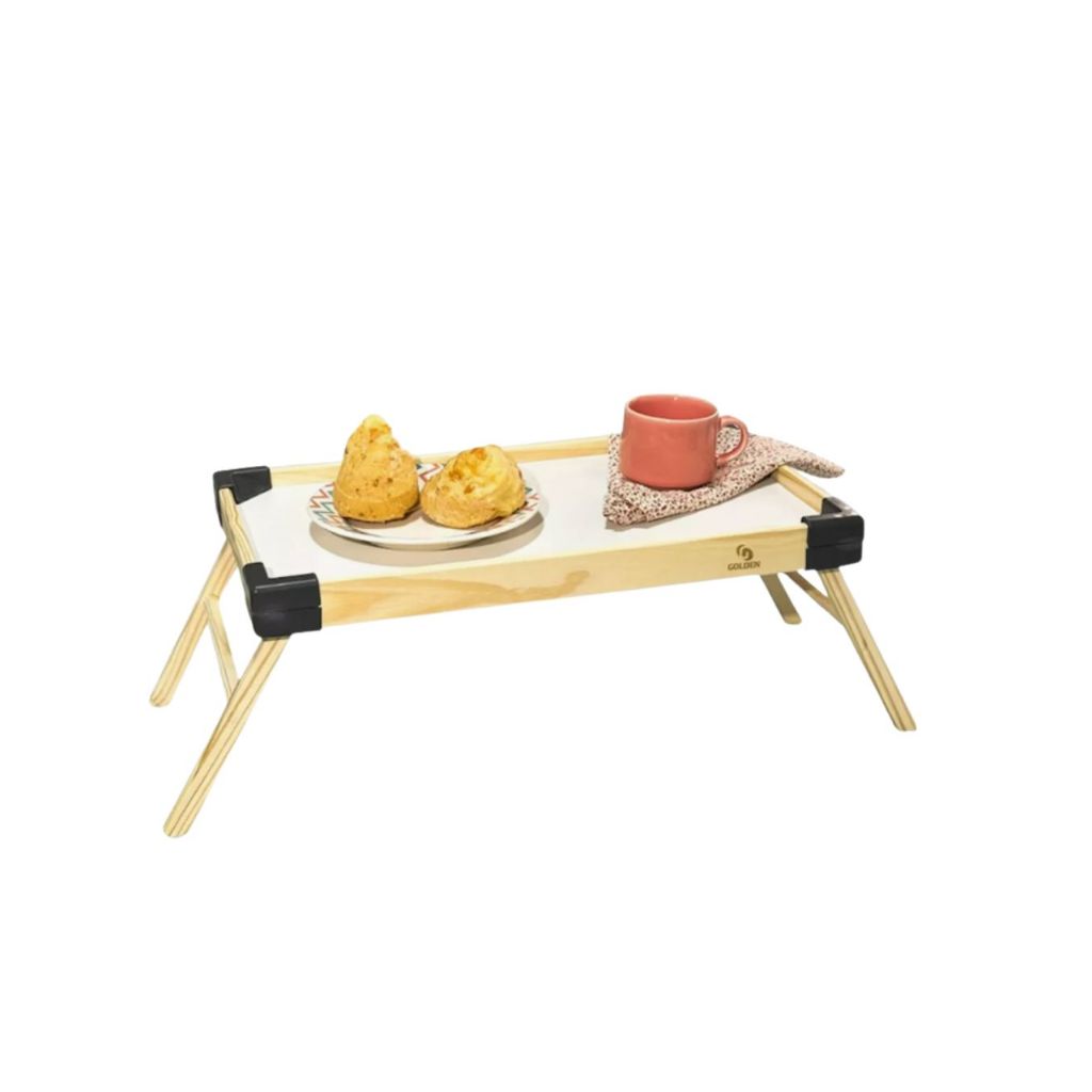Bandeja Café da Manhã na Cama Com Pés Praticidade e Conforto para Seu Dia a Dia - Home & Living