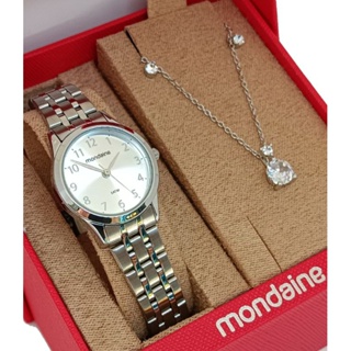 Relógio Original Mondaine Feminino Prata A Prova D'água Lançamento em Oferta na Shopee