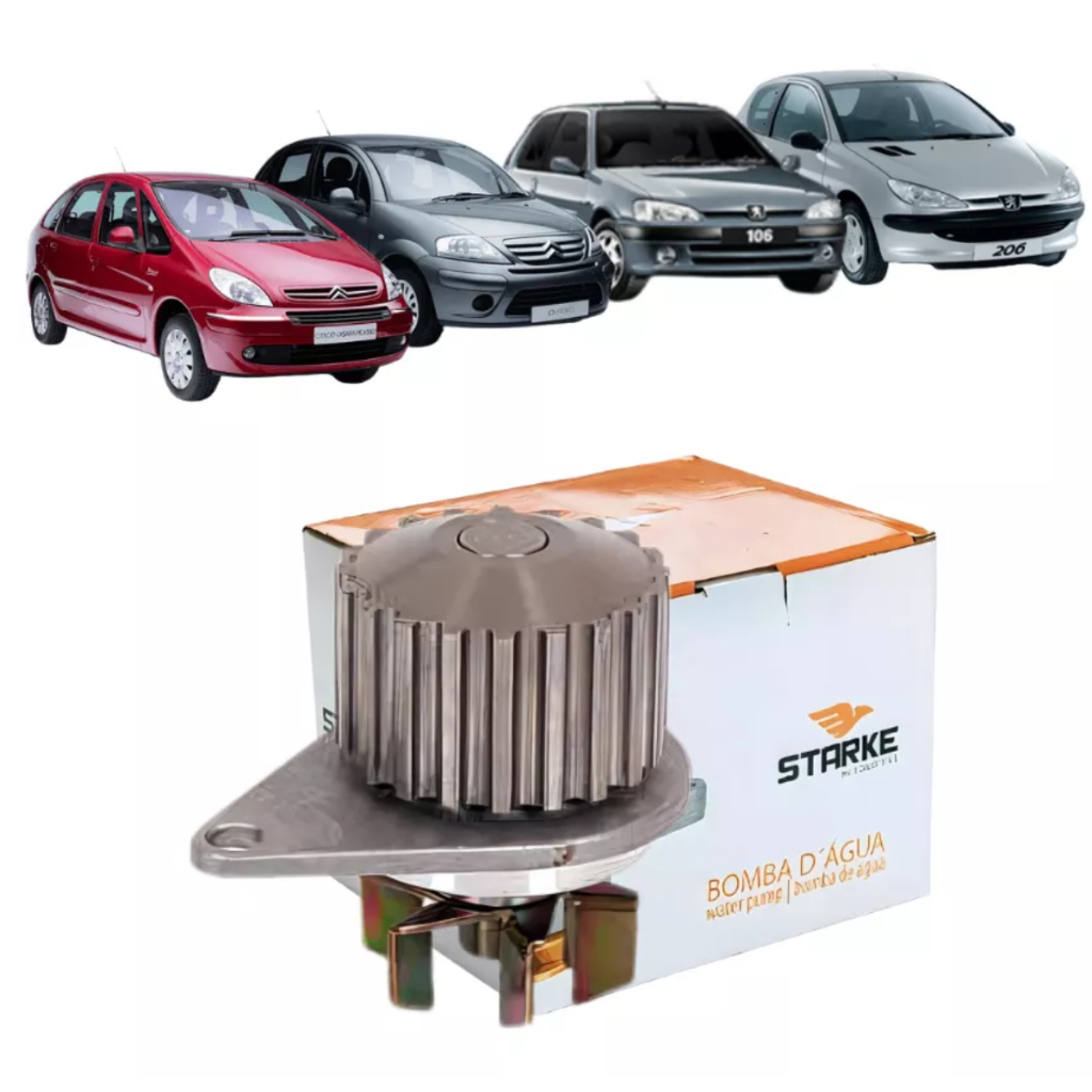 Bomba D'água Citroen C3/ Xsara/ Peugeot 106/ 206 1.0/1.4 8v em Oferta na Shopee