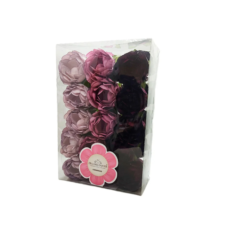 Forminha para Doces Finos - Bela Tons Rosas - 30 unidades - Decora Doces - Rizzo Festas