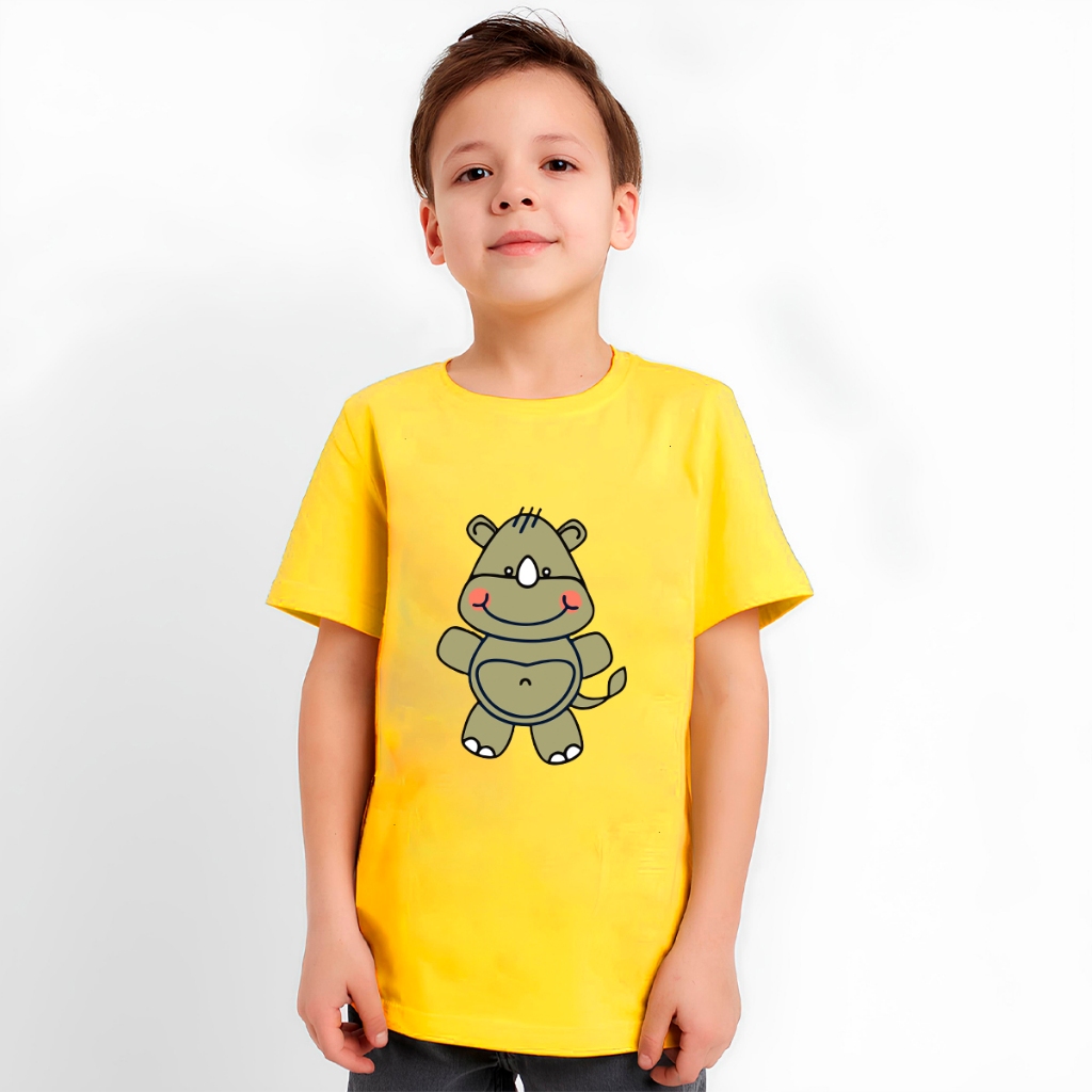 Camiseta Masculina Kids Diversas Cores Estampas De Animais Arte Infantil Blusa Para Meninos Promoção