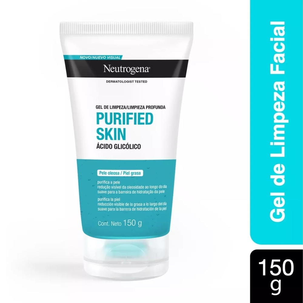 Gel de Limpeza Neutrogena Purified Skin 150g - Controle da Oleosidade e Limpeza Profunda