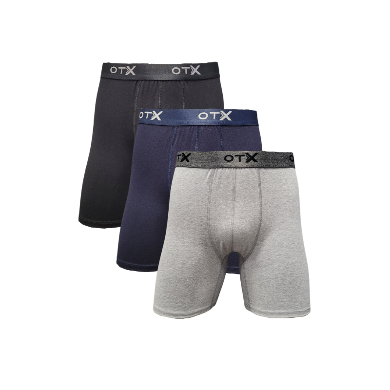 Cueca Boxer Longa (Long Leg) Mais Comprida Cotton kit com 3 Plus Size GG1 ao GG6