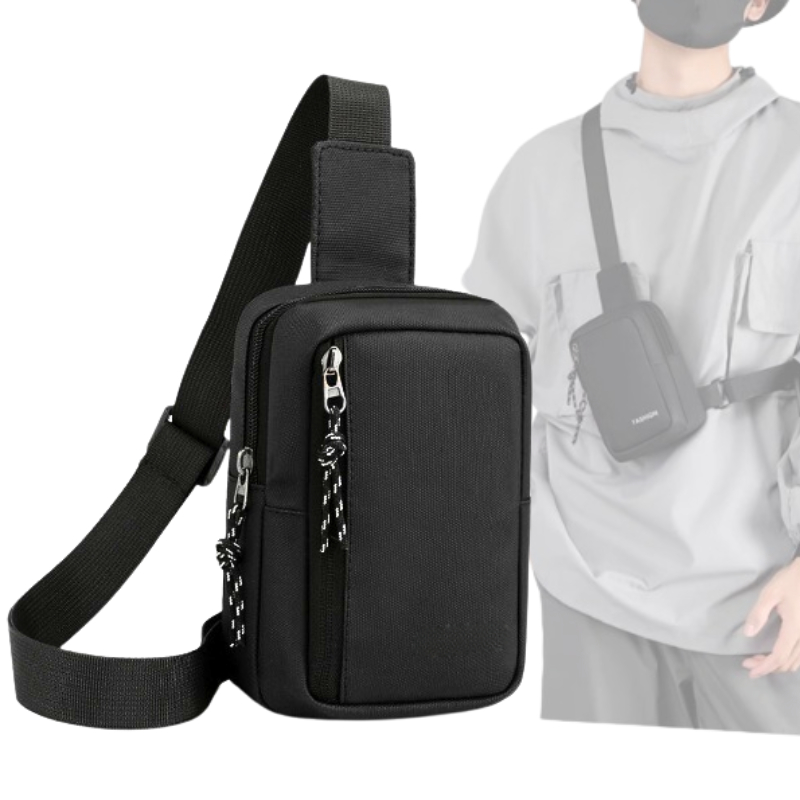 Bolsa Transversal Tiracolo Feminina Masculina Mini Bag Pochete Impermeável Anti Furto Unissex