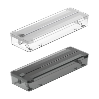 Organizador de Rolos Duplo Com Cortador Clear OGC100BCF - Ou em Oferta na Shopee