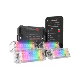 Kit Strobo Stetsom 1 Central 4 Farois Rgb Bluetooth Com App em Oferta na Shopee
