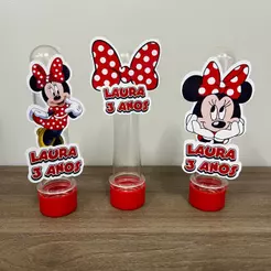 Apliques Topper para tubete personalizado - APENAS TOPPER Minnie