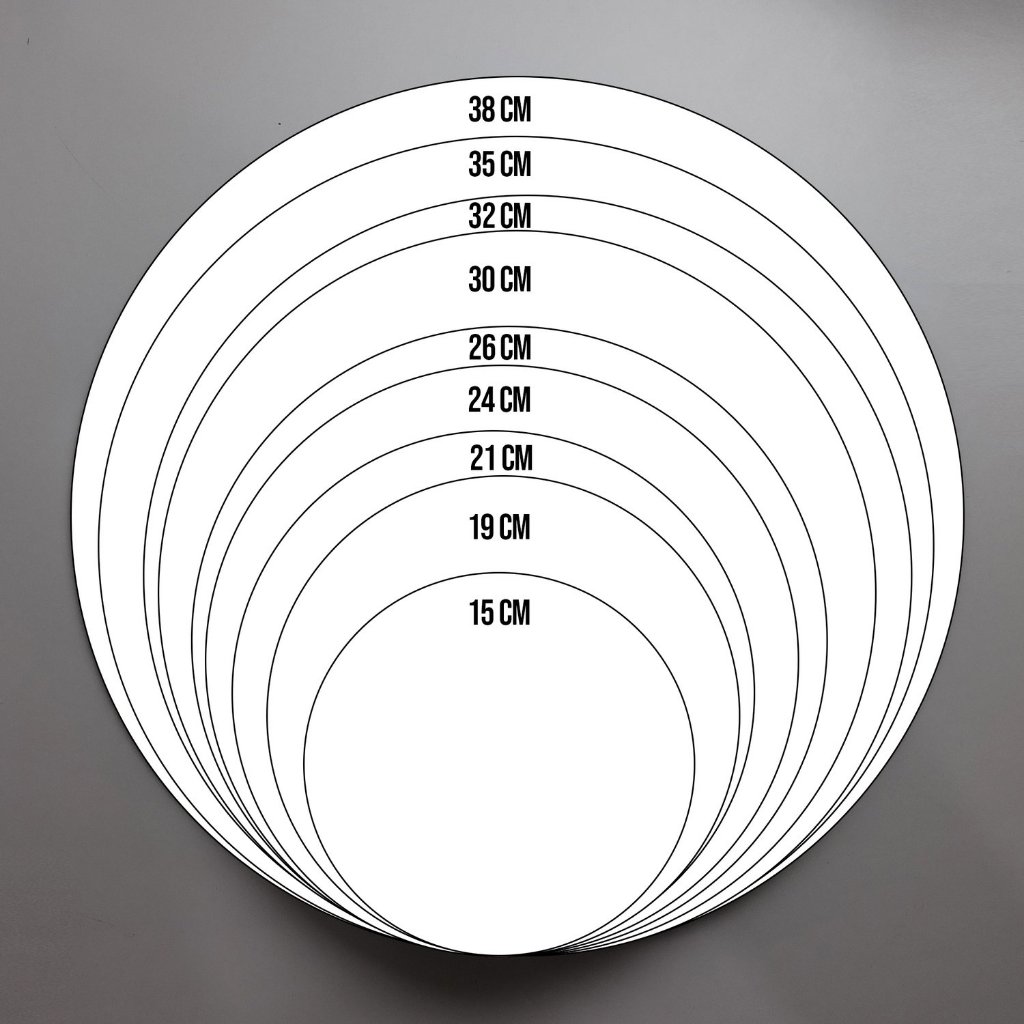Base Para Bolo Cake Board Mdf Branco Placa Redonda — imagem 2 de 2