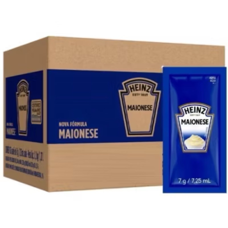 01 Caixa Maionese Sachê Heinz 7g - Caixa com 144 Sachês - Ideal para Lanches, Delivery em Oferta na Shopee