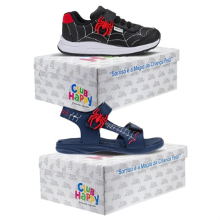 Tenis Infantil Menino Masculino Sapato infantil Menino Sandalia Infantil Menino Aranha Kit 2 Pares Sapato infantil em Oferta na Shopee